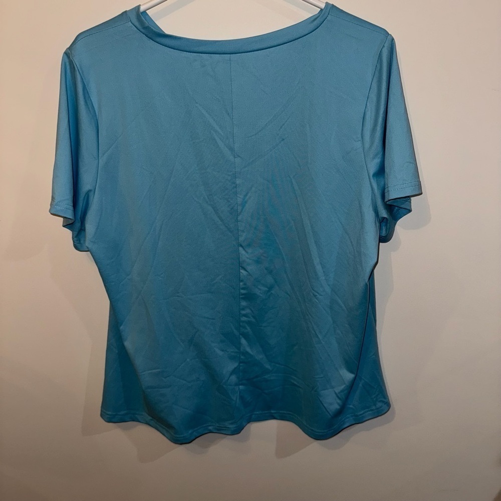 SHEIN Curve Blue Bunny Bubblegum Top - Picture 3 of 9